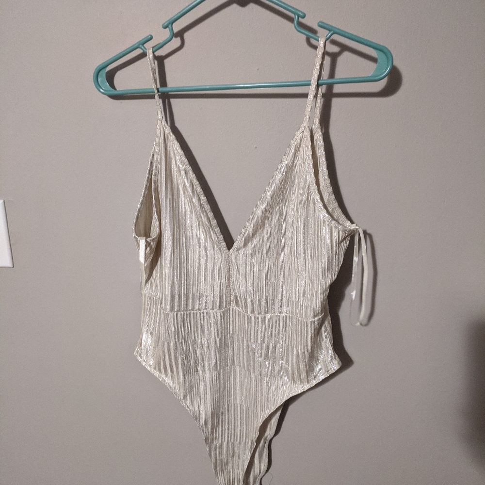 Gold shimmery bodysuit